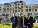 V.l.: Ärztlicher Leiter Klaus Klaushofer, Brigadier Kurt Wagner, WGKK-Obfrau Ingrid Reischl, WGKK-Generaldirektor Erich Sulzbacher.