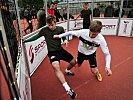 Vollster Einsatz wurde durch die Spieler aller Mannschaften beim Panna-KO-Fußballturnier gezeigt.