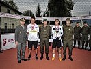 Die Brigademeister 2015 im Panna-KO-Fußball: Daniel Siemmeister und Florian Lueger vom Aufklärungs- und Artilleriebataillon 7.