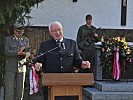 Landtagspräsident Herwig van Staa hält die Festrede.