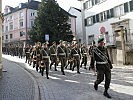 Marsch durch die Landeshauptstadt Bregenz.