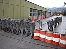 Die Milizsoldaten wurden im Zuge einer Einsatzvorbereitung speziell für ihre Aufgaben an der Grenze vorbereitet.