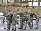 Die Soldaten während des Trainings beim Jägerbataillon 18.