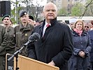 Landtagspräsident Kopietz dankt bei seiner Festansprache dem Militärkommando Wien.