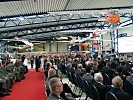 Der Festakt im Flugmuseum "Aviaticum" in Wiener Neustadt mit musikalischer Unterstützung durch die Gardemusik.