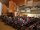 Gedächtnisstätte von Carl Lampert in der Kirche in Göfis.