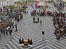 Der St. Pöltner Rathausplatz.