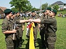 Soldaten des Jägerbataillons 19 beim Treuegelöbnis.