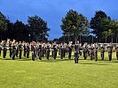 Die Gardemusik spielte den Großen Österreichischen Zapfenstreich.