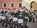 Das Schlagzeug-Showteam der Gardemusik.