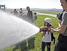 Spaßfaktor hoch : Bei der Horstfeuerwehr war Geschicklichkeit gefragt.