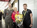 v.l.n.r.: Generalmajor Andreas Pernsteiner, Tanja Frank, Thomas Zajac.