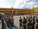 Soldaten des Stabsbataillons 6 beim Traditionstag im Gedenken an die Tiroler Kaiserschützen.