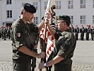 Militärkommandant Brigadier Kurt Wagner übergab symbolisch das Kommando an Oberstleutnant Bernhard Schulyok.