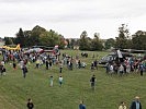 Großer Andrang bei den Hubschraubern von ÖAMTC, Polizei und Bundesheer.