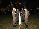 "Ich gelobe...", hallte es lautstark aus 540 Kehlen am Sportplatz in Unterlamm.