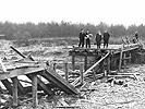 Die bekannte Brücke von Andau wurde von den Sowjets zerstört.