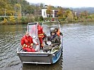 Die Wasserrettung St. Michael übte gemeinsam mit den Grundwehrdienern.