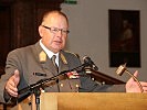 Brigadier Heinz Hufler bei seiner Ansprache.