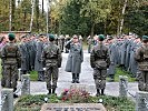 Brigadier Karl Gruber bei der Kranzniederlegung.