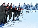 Am Start: Brigadier Heinz Hufler motiviert die Mannschaft "Jägerbataillon 8".