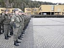 Die anzugelobenden Soldaten vom Jägerbataillon 6 und Jägerbataillon 24.