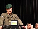 Brigadier Jürgen Wörgötter bei seiner Ansprache im Feldbacher Veranstaltungszentrum.