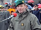 Der Kommandant der 7. Jägerbrigade, Brigadier Jürgen Wörgötter, bei seiner Ansprache.