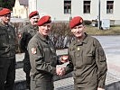 V.l.: Oberst Johannes Nussbaumer und Brigadier Hermann Kaponig.