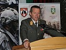 Der Kommandant der 7. Jägerbrigade, Brigadier Jürgen Wörgötter, bei seiner Ansprache.