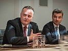 Minister Doskozil mit Finanzprokuratur-Präsident Peschorn: Steuergeld korrekt und sauber einsetzen.