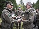 Bundespräsident Alexander Van der Bellen besuchte die Soldaten bei der Milizübung "Zirbenland".