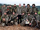 Bundespräsident Van der Bellen mit Soldaten des Jäberbataillons Kärnten.