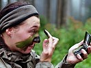 Das Tarnen gehört zur Grundvorausetzung bei Einsätzen der Jägertruppe.