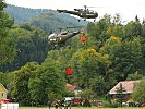 Auch "Allouette" III-Helikopter sind im Einsatz.