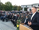 Minister Hans Peter Doskozil bei seiner Ansprache.