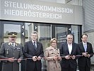 Verteidigungsminister Doskozil eröffnete das sanierte Stellungsgebäude in St. Pölten.