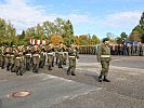 Einmarsch der Militärmusik Salzburg unter der Leitung von Oberst Ernst Herzog.