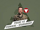 In Folge 2 fährt Robert Kratky in einem Sturmboot der Melker Pioniere.