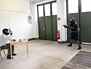 Das interaktive Szenarientraining kam bei den Milizsoldaten gut an.