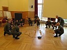 "The tower of power": Eine Übung in der Gruppe, das funktioniert nur gemeinsam.