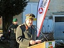 Brigadier Hufler bei seiner Ansprache.