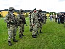 Soldaten vom Jägerbataillon 18 im neuen Kampfanzug.