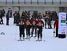 Die erste Mannschaft beim Start der Patrouille.