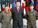 V.l.: Generalmajor Martin Dorfer, Generalsekretär Wolfgang Baumann und Generalmajor Anton Waldner.