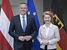 Die Verteidigungsminister Mario Kunasek und Ursula von der Leyen.