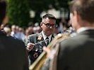 Oberstleutnant Johann Kausz leitete die Gardemusik beim Konzert für Österreich.