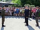 Meldung des Kommandanten der ausgerückten Truppe an den Bundespräsidenten.