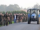 Die Marschstrecke führte von Tulln über den Wienerwald bis zur Freyung in Wien.