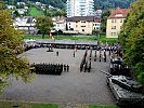 Angelobung und "Großer Österreichischer Zapfenstreich" in Bregenz.